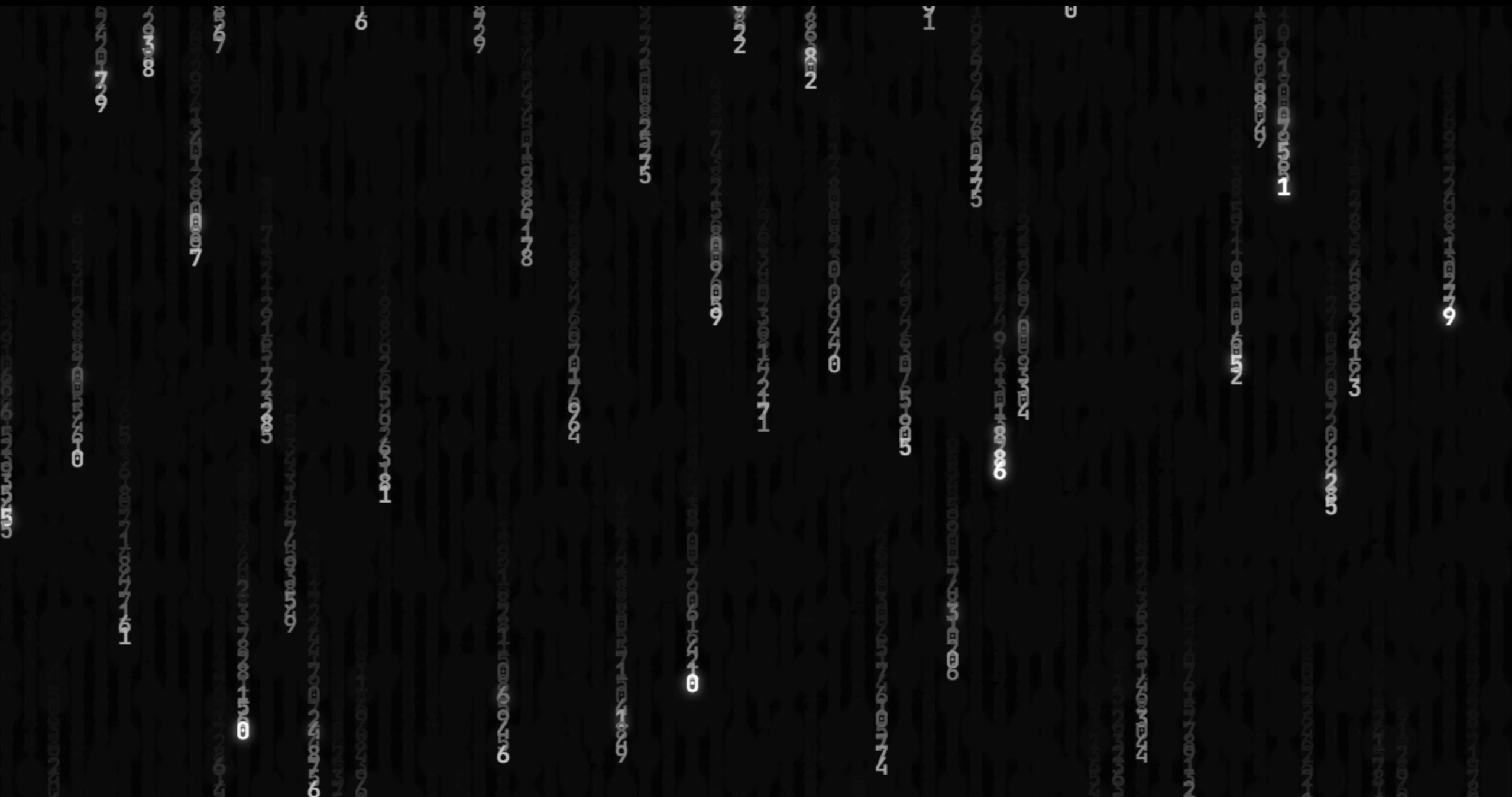 Matrix numbers background