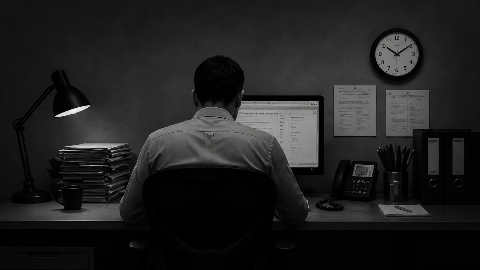 Office worker at a desk